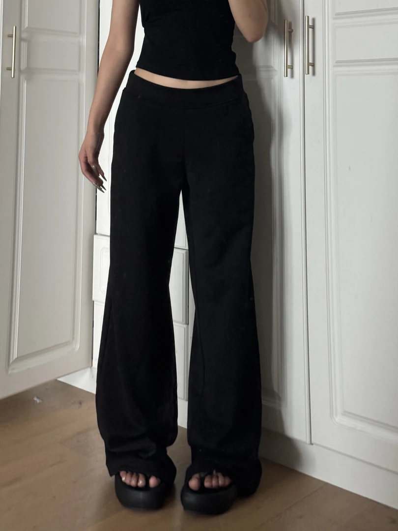 【Glozzzz】美式高街垂感直筒裤运动裤显瘦低腰阔腿卫裤711-1