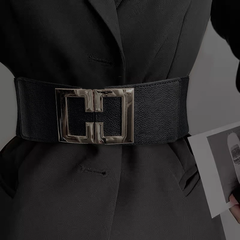 超宽松紧弹力腰封女时尚西装大衣装饰腰带百搭配裙子显瘦外搭皮带