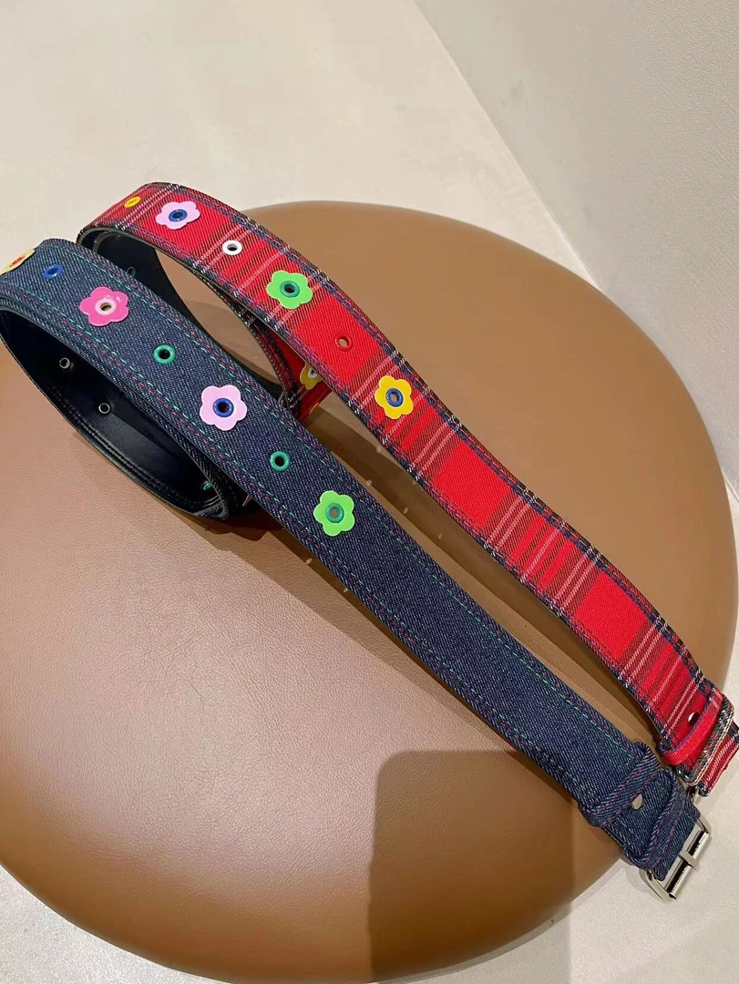 新款牛仔复古日系腰带女韩版可爱学生全孔百搭皮带甜酷辣妹装饰带