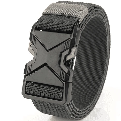 战术腰带合金尼龙皮带力男户外编织速干军训可调松紧登山帆布带