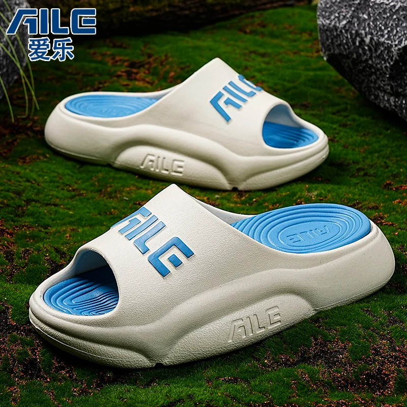 AILE/爱乐防臭拖鞋男运动恢复外穿篮球防滑凉拖女户外厚底沙滩鞋