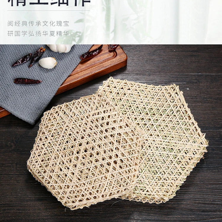 圆形蒸垫竹达网竹垫子蒸笼垫竹网垫防粘竹垫锅底炖防糊神器竹笪
