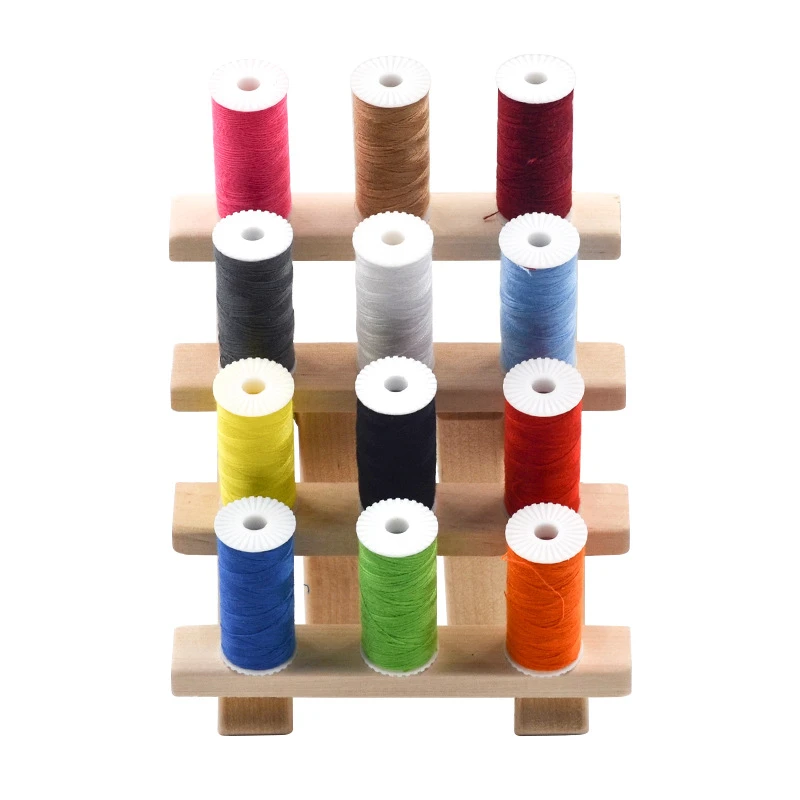 毛线收纳实木折叠缝纫线架子可悬挂大线轴宝塔线架家用梭芯架子线
