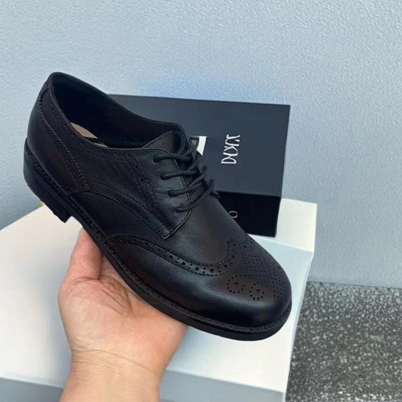 秋季英伦风牛皮单鞋