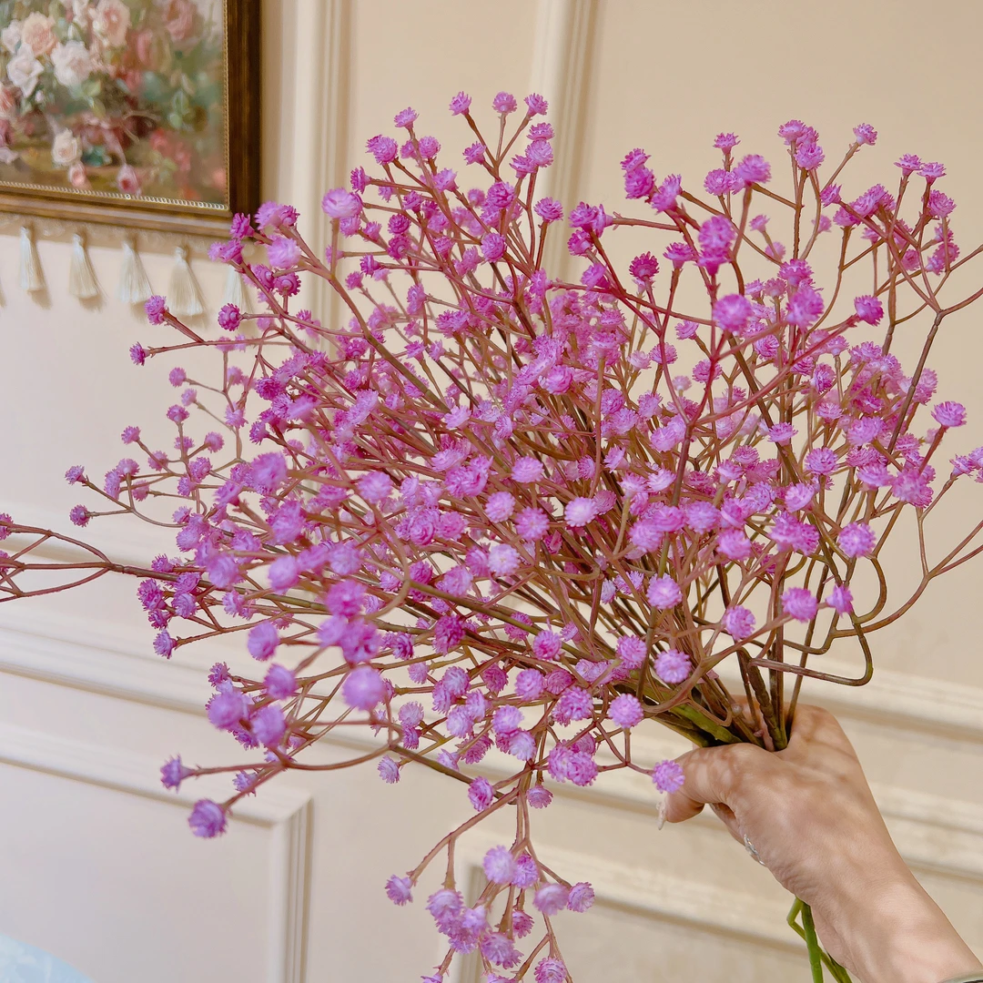 粉紫色满天星仿真花