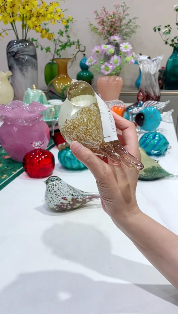 【闪购商品】琉璃手工艺品k35鸟一只