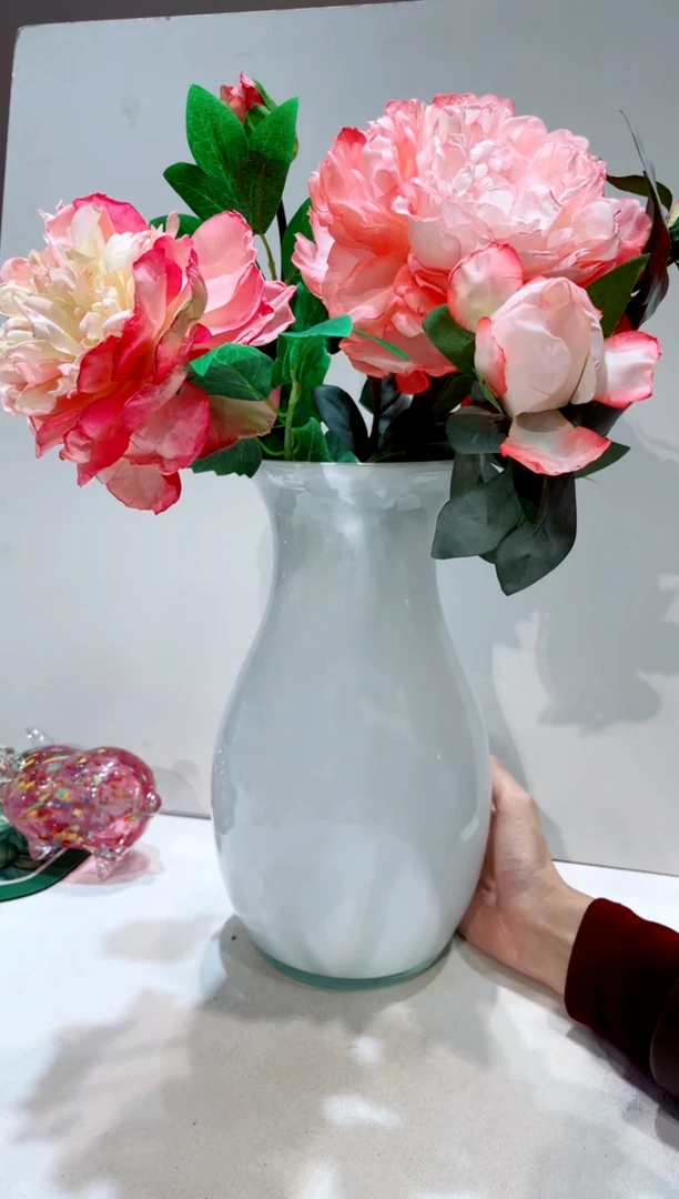 【闪购商品】琉璃手工艺品 白色 花瓶