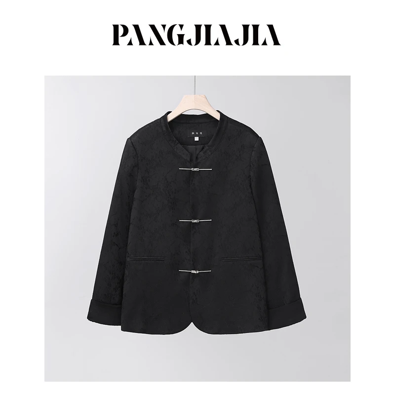 【胖佳佳】国色芳华 新中式外套秋季气质显瘦国风上衣H624T02856