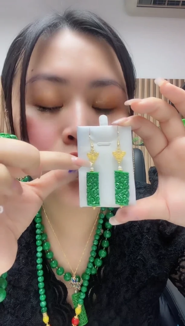 【闪购商品】玛瑙/玉髓耳钉合金249