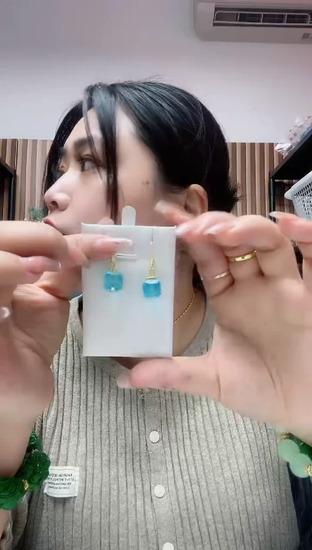 【闪购商品】查罗石耳钉合金239