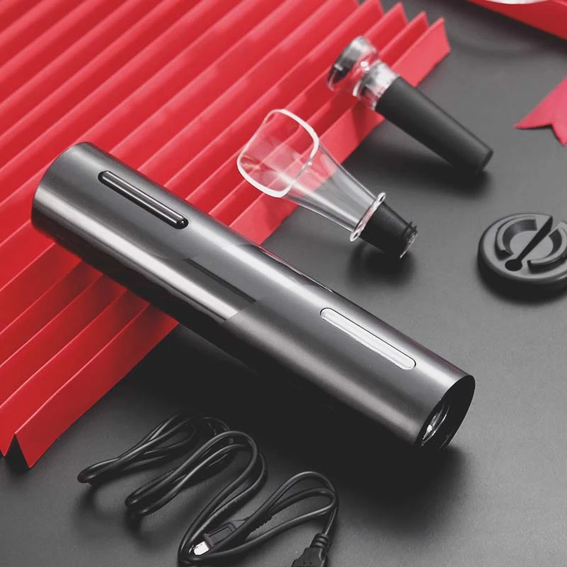 【推荐高货】电动自动红酒开瓶器家用开红酒神器酒器开酒器USB充电