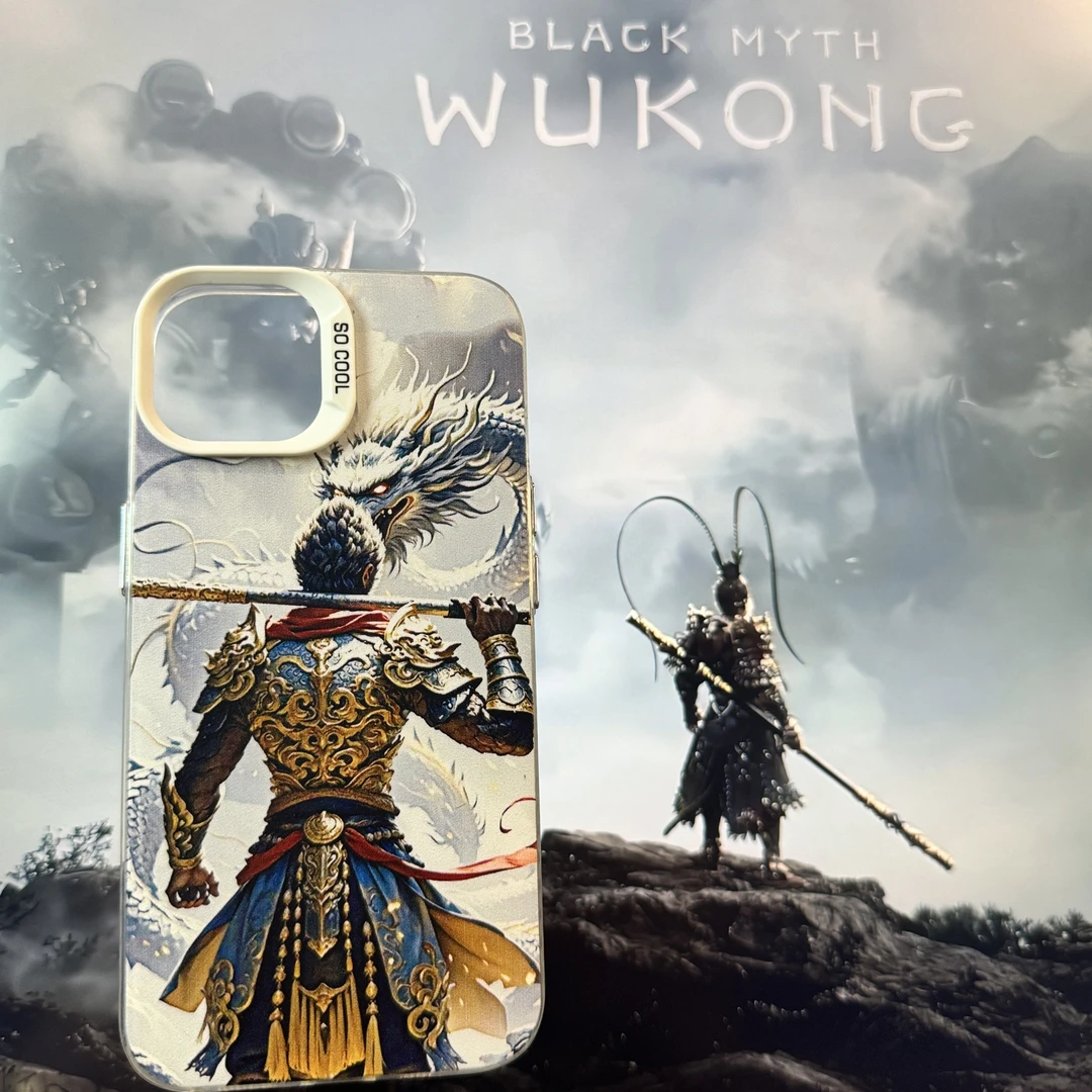 天命人黑悟空适用苹果16华为小米荣耀vivo动漫防摔彩银手机壳炫酷