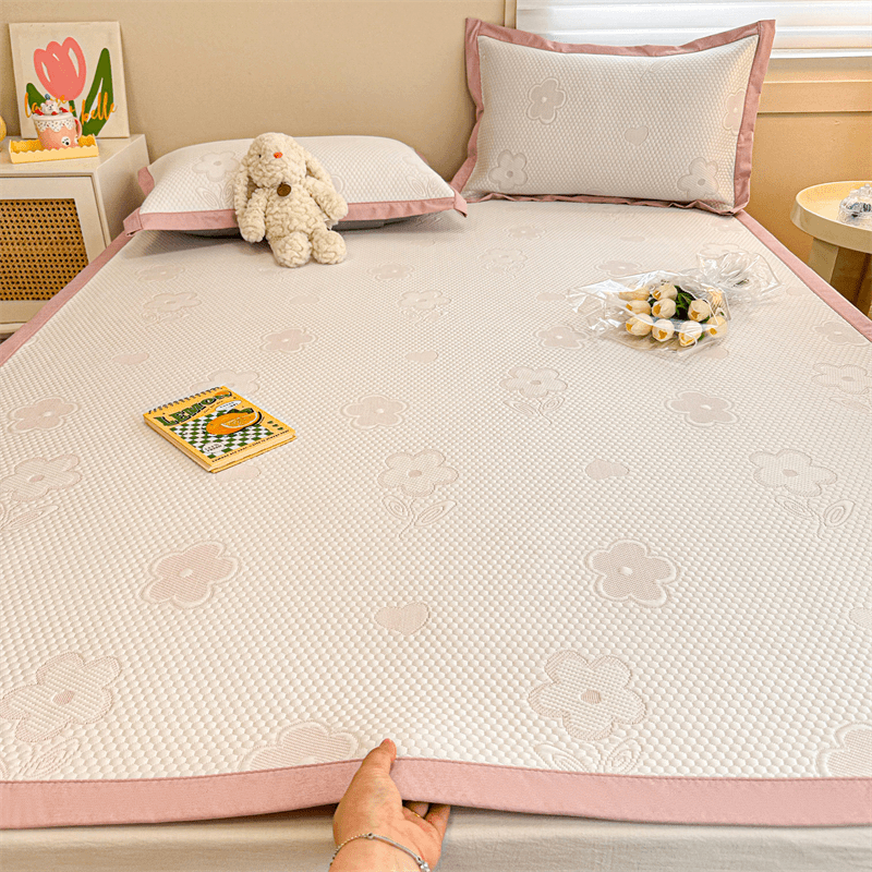 2024新款PE凉感豆豆复合款凉席套件舒适夏天简约清凉冷感凉爽