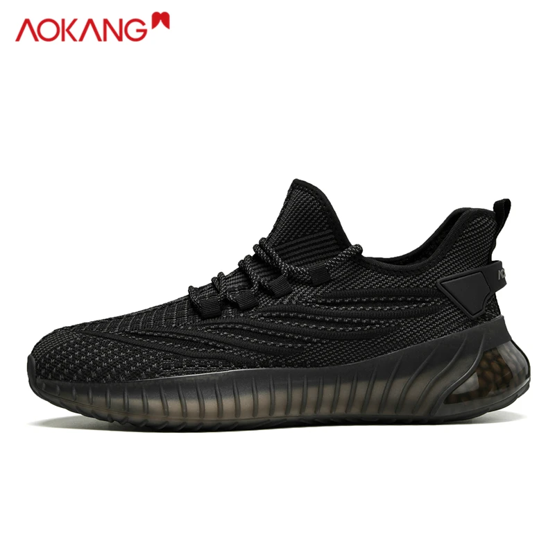 Aokang/奥康2025爆款新款防滑时尚单网百搭休闲鞋飞织运动男鞋