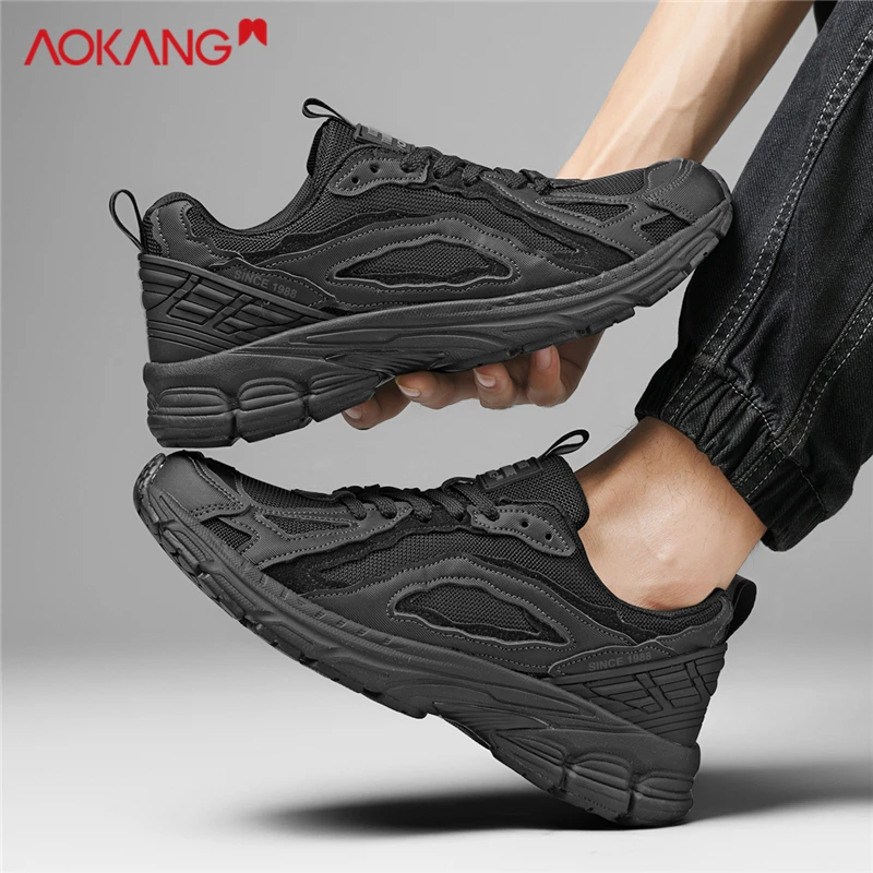 Aokang/奥康2025冬季休闲男士时尚百搭软底耐磨舒适轻便老爹鞋