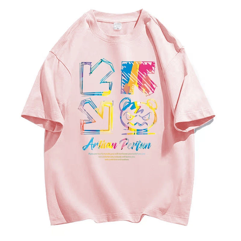 【涂鸦箭头】纯棉短袖男女款夏季新款休闲ins潮流百搭T恤宽松舒适