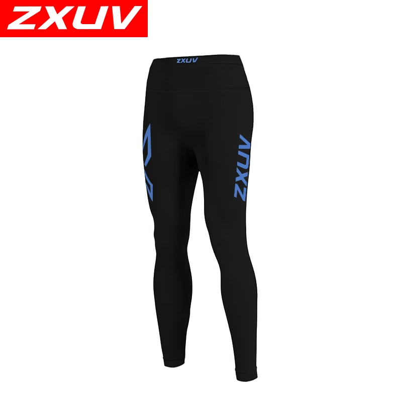 ZXUV9111新品秋冬压缩腰包长裤压缩裤男女健身中腰跑步马拉松长裤