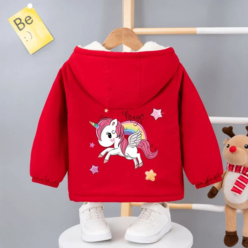 女童棉衣外套冬装2024新款洋气韩版女孩加厚加棉短款棉袄秋冬上衣