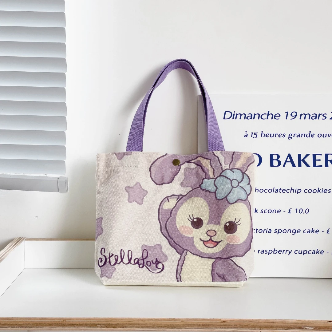 吉祥草帆布包学生迷你手拎包帆布袋設计百搭包包上班族通勤专用包