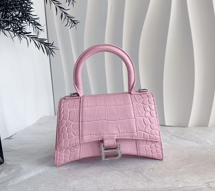 95新 Balenciaga/巴黎世家 FB 粉色沙漏包