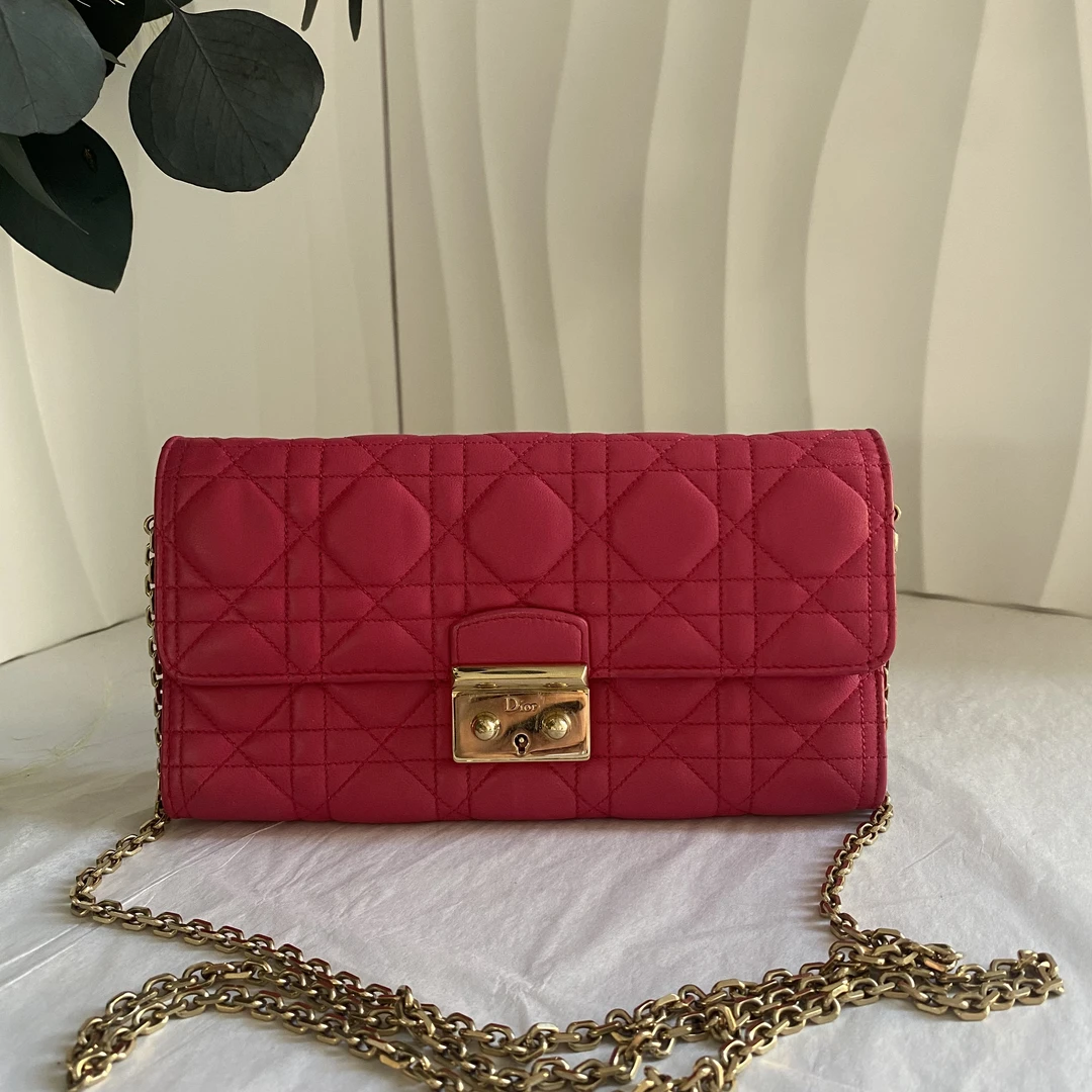 95新 DIOR/迪奥 FB 玫粉色woc