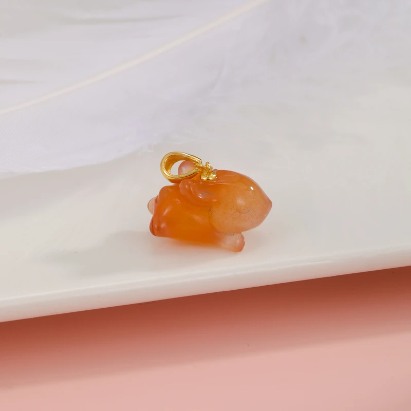 HDZ764【小兔吊坠】手工小众个性轻奢做旧素款时尚潮流百搭款简约