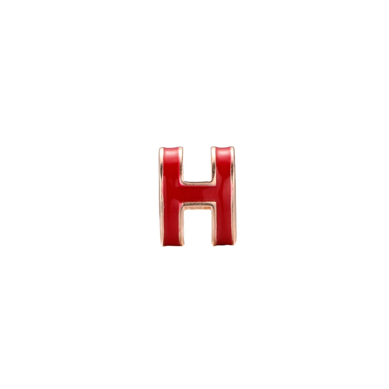 吊坠925银树脂 HDZ1672【红色H字吊坠】银女百搭