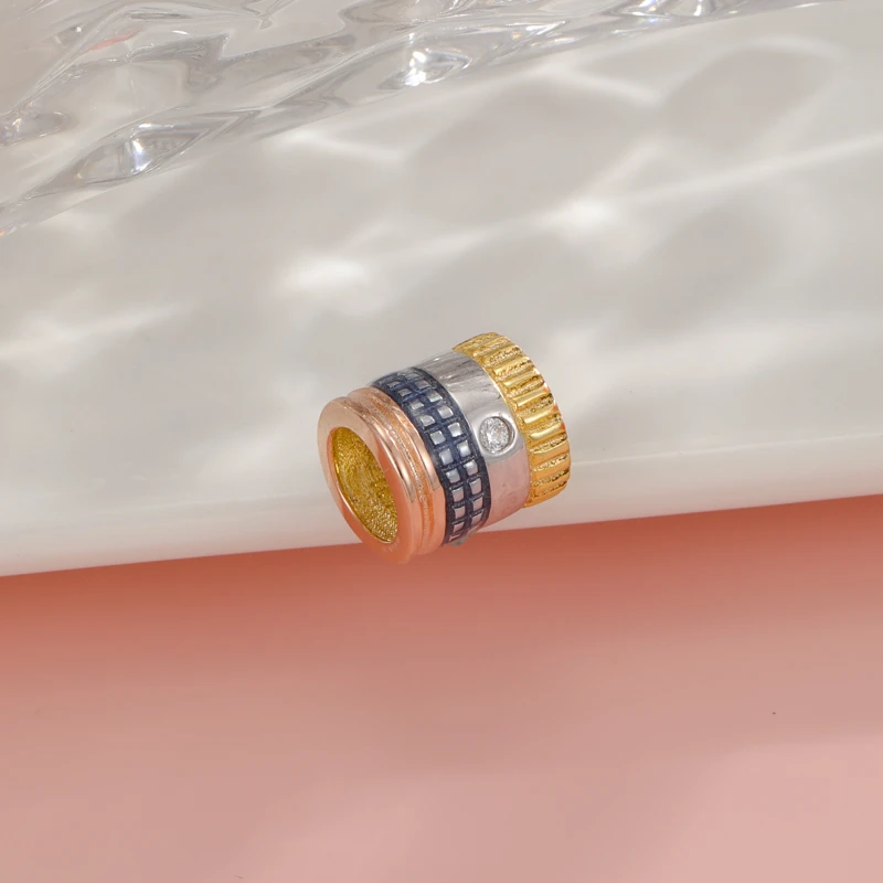 吊坠925银合成锆石 HDZ770【彩锆小蛮腰吊坠】银女不易过敏不掉色