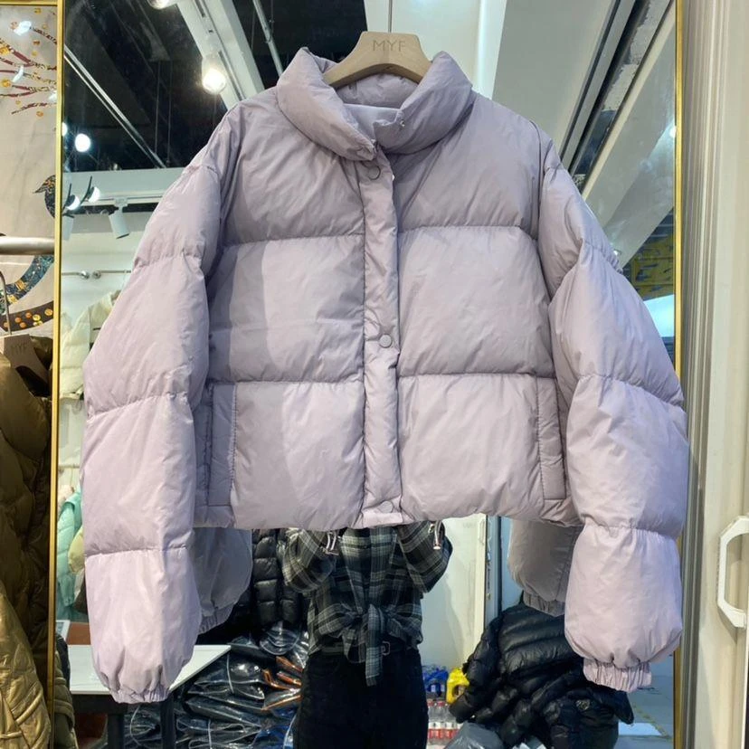 6色立领小短款羽绒服女东大门韩版冬新宽松厂家直销支持一件代发