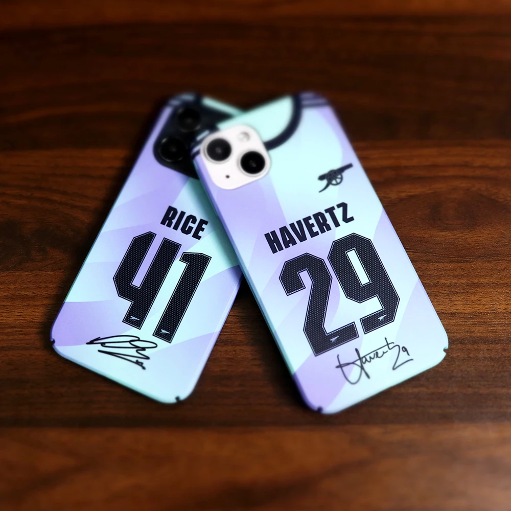 24-25阿森纳二客球衣iphone78XSMAX XR 6s11 15 Pro plus 手机壳