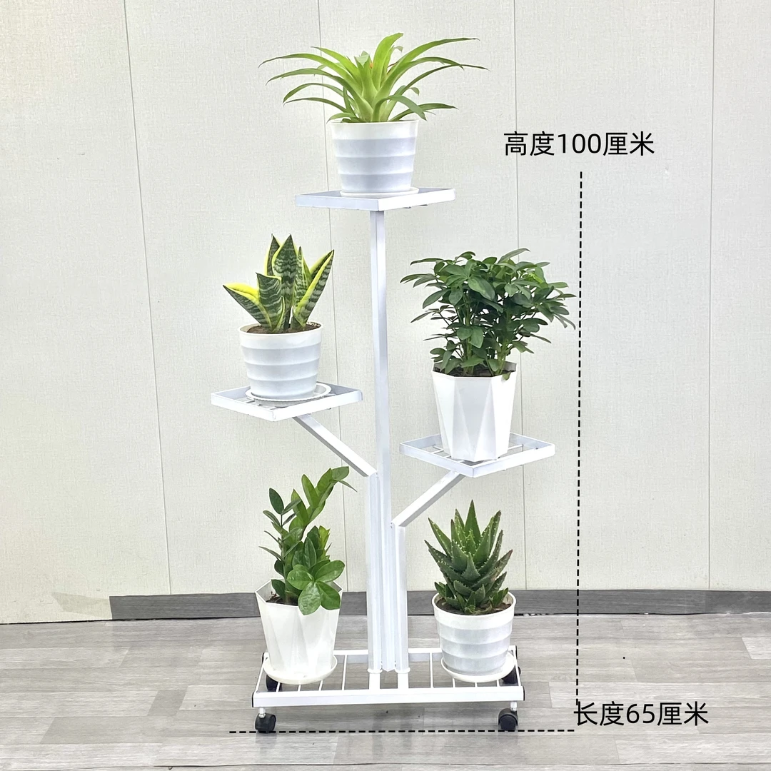 欧式花架子轻奢铁艺多层花篮架客厅阳台绿萝吊兰花架省空间花盆架