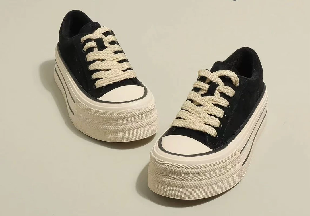 2025新款厚底增高加绒饼干鞋女冬季百搭保暖时尚板鞋1187