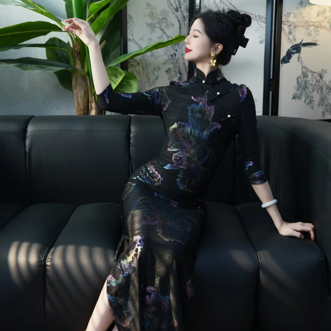 【尔尔古典美学】复古新中式旗袍【琉璃】春夏修身中国风旗袍