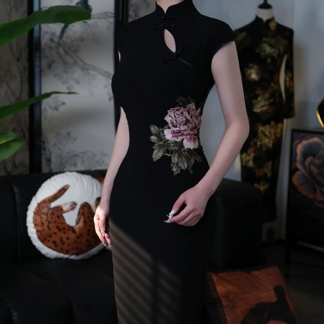 【尔尔古典美学】复古新中式旗袍【容黛无流苏款】春夏修身中国风旗袍