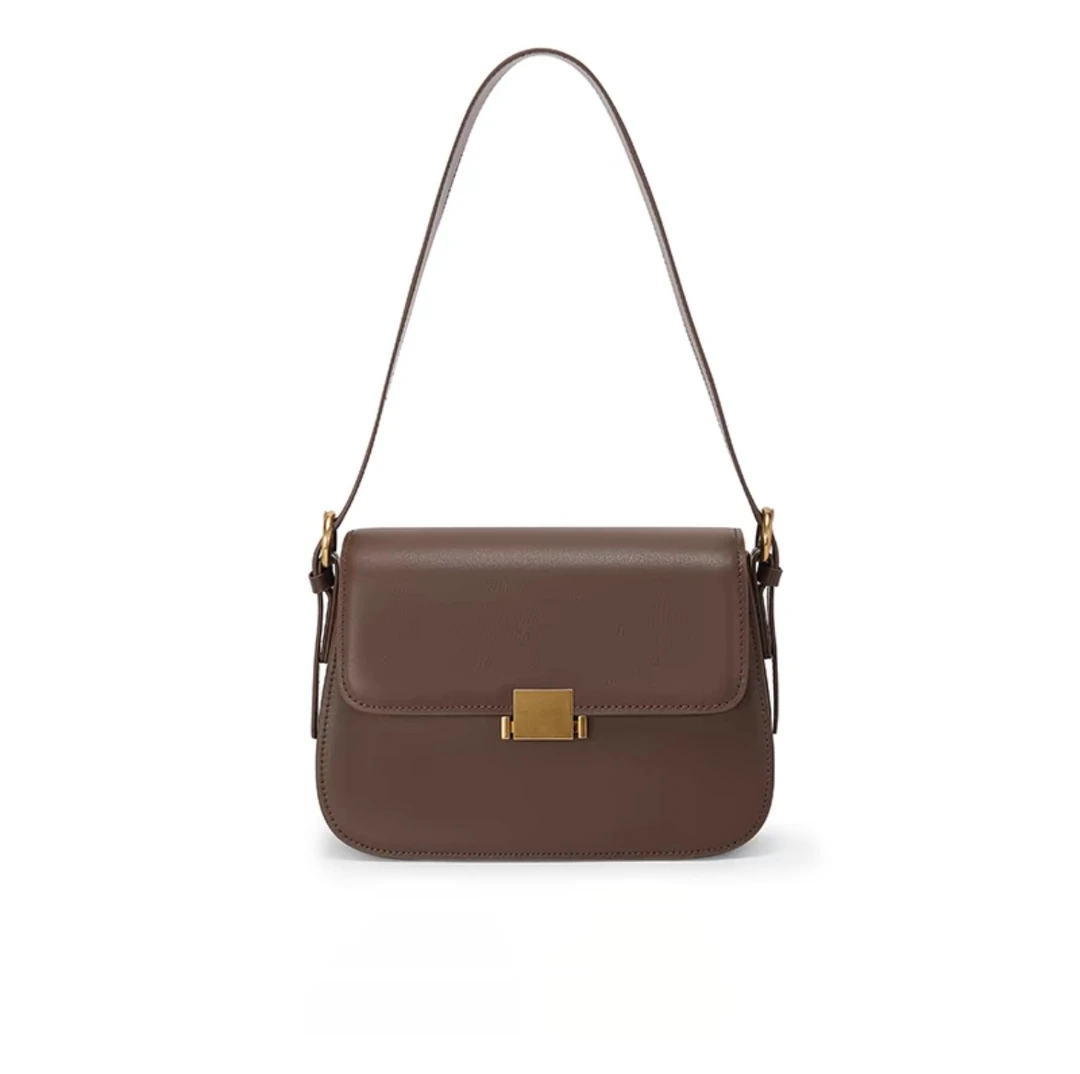 2024新款女士休闲包包女爆款百搭轻奢洋气时尚真皮女包单肩斜跨包