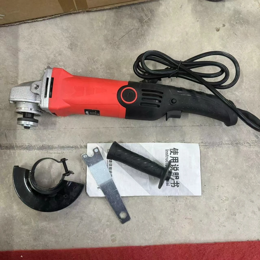 【1】【调速角磨机】（红黄随机发）磨光机切割机插电款220v家用电工