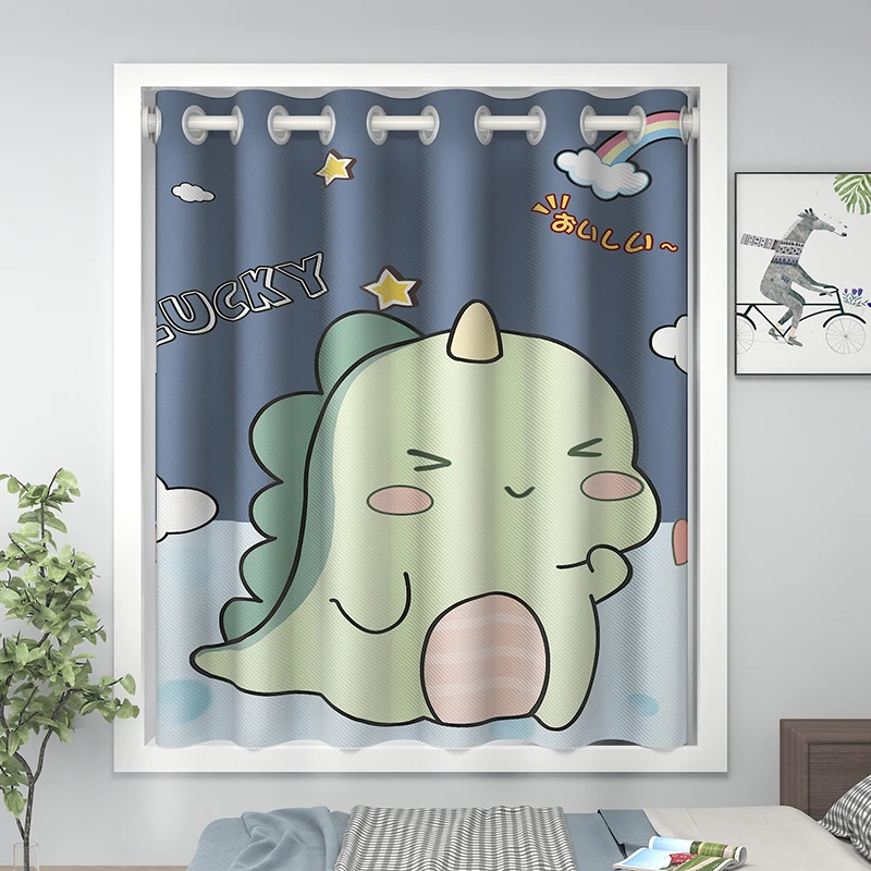 卫生间窗帘罗马杆免打孔安装一整套全遮阳光卧室简易飘窗2022新款