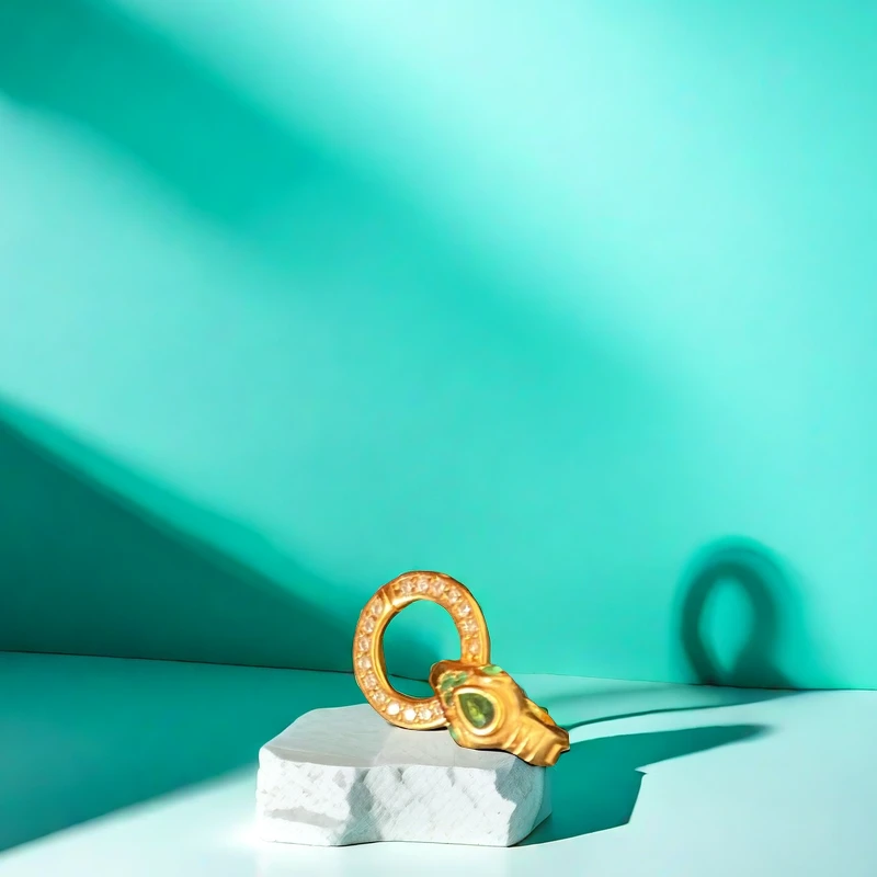 925银银制品 千蜜珠宝  S925银百搭蛇头万能扣