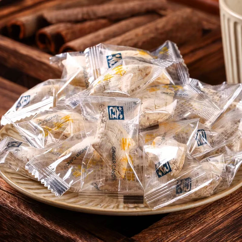 500g手工姜糖特产老姜糖姜末汁糖芝麻糖果年货防冷保暖即食麦芽糖