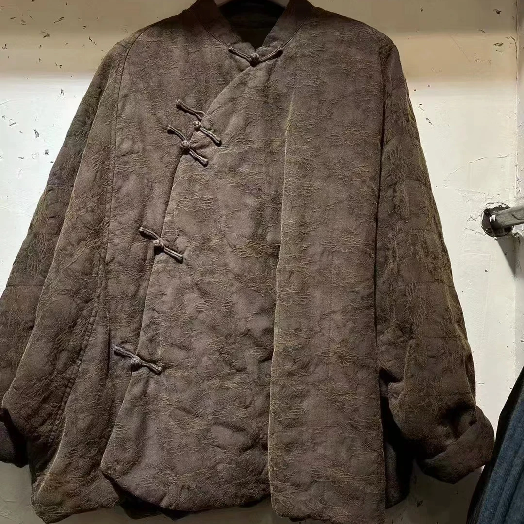 原创衣路走来亚麻提花棉衣&棉裤27296&27238