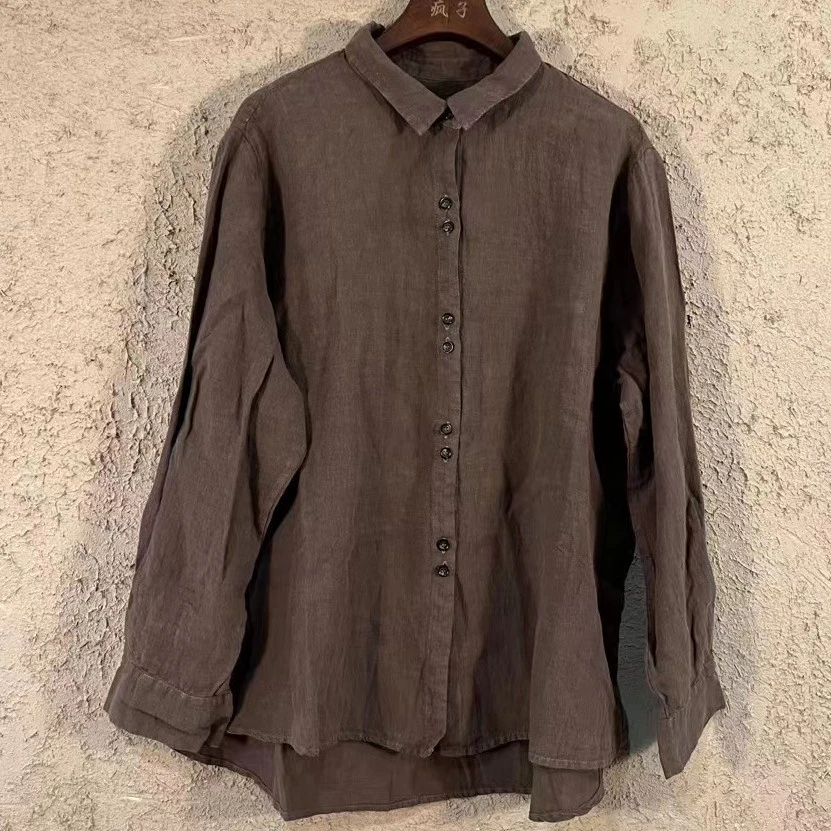 麻依者亚麻衬衣2023春965