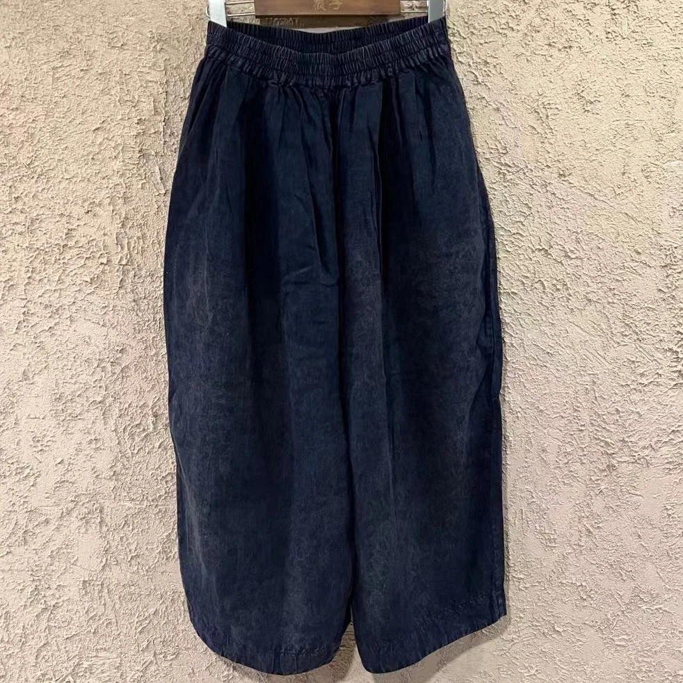 麻依者亚麻休闲长裤2023春966