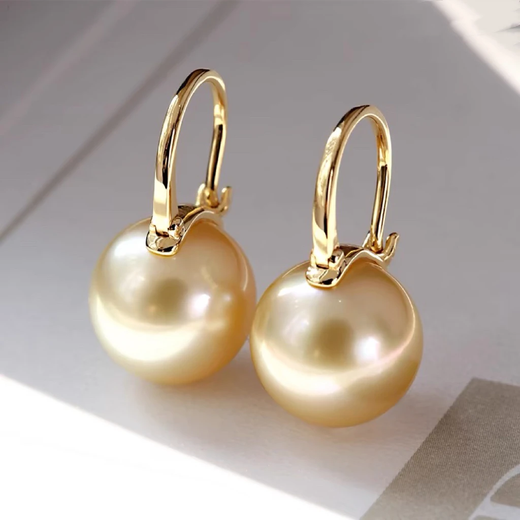 法式香槟色耳钩小众轻奢高级感耳环-11