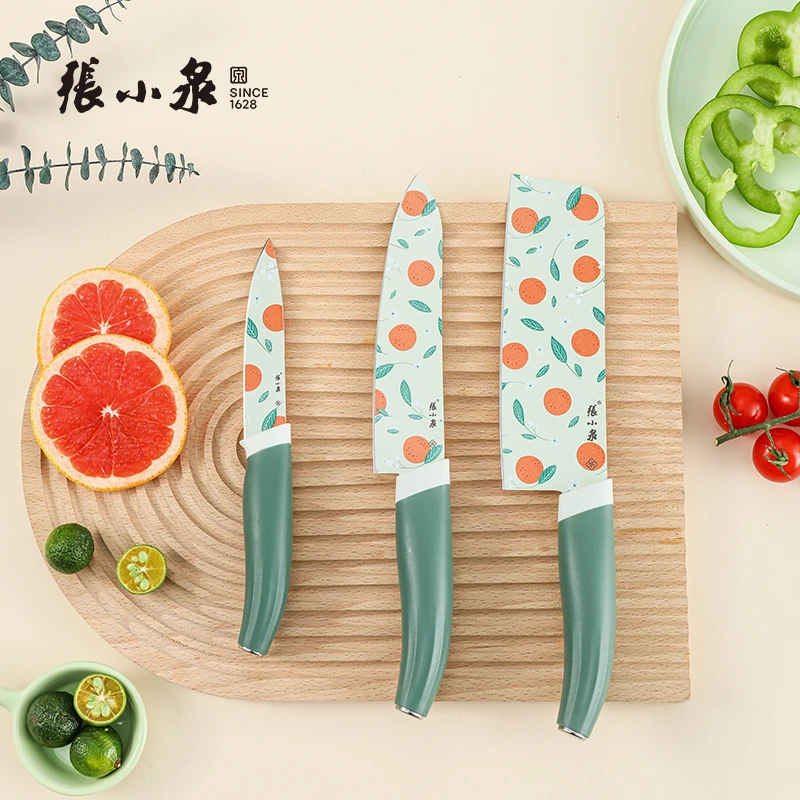 张小泉切菜切肉菜刀家用厨房免磨切片切肉切菜刀宝宝辅食刀