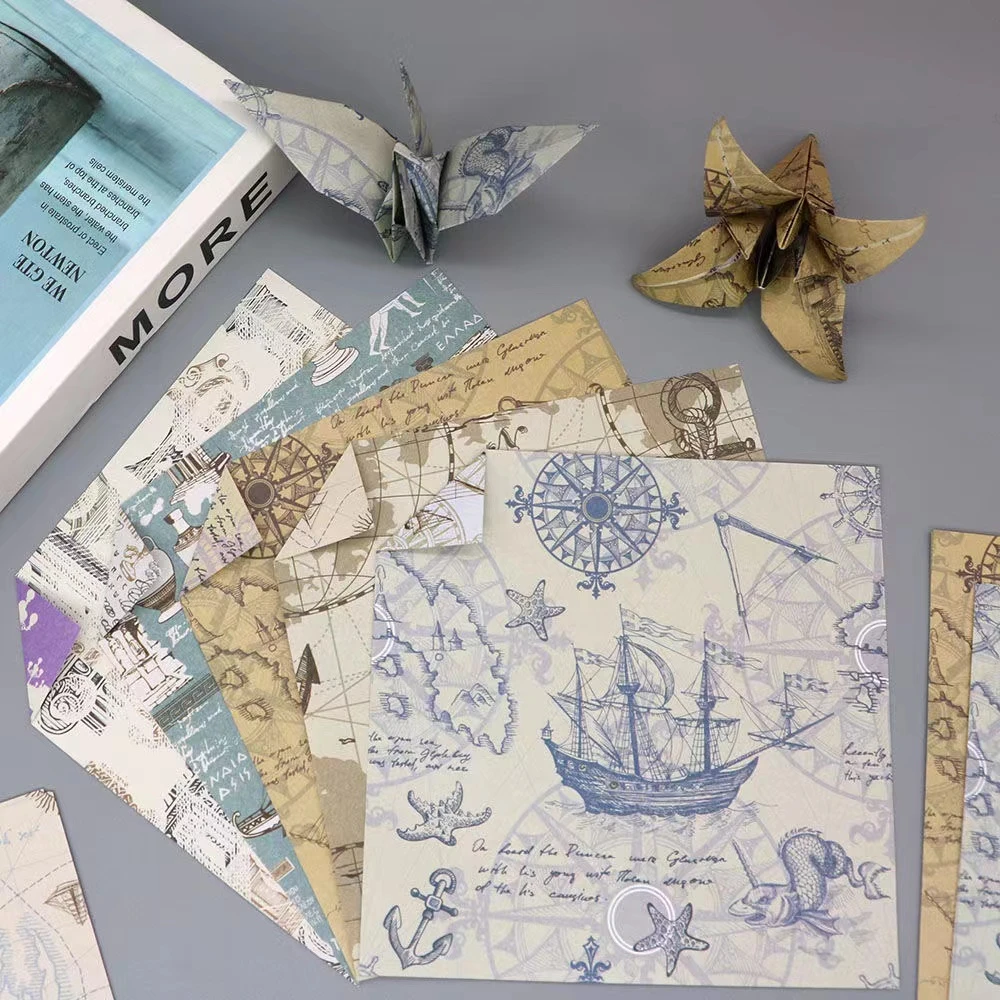 15厘米复古折纸欧美风高颜值正方形彩色纸儿童手工折纸折纸专用纸