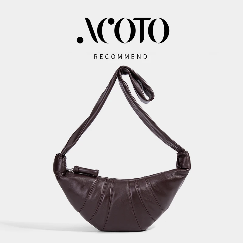 【彭彭高定】Acoto 勒梅牛角时尚百搭单肩腋下可颂包Z13
