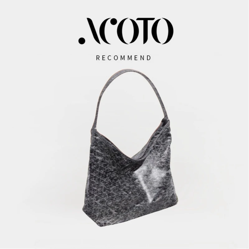 【彭彭高定】Acoto 狗HOBO牙时尚百搭单肩托特包Z148