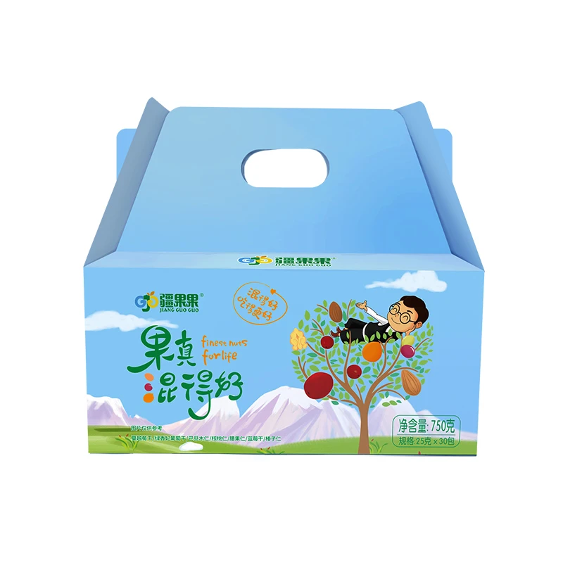 疆果果果真混得好每日坚果B款独立小包装25G*30包 礼盒装