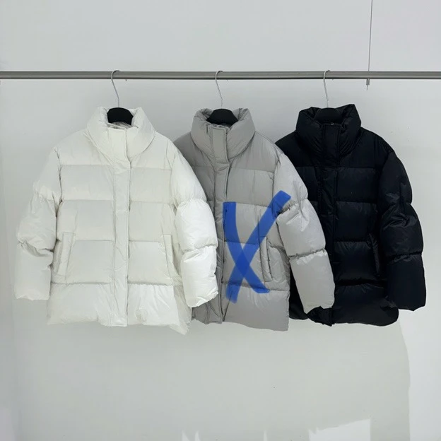 保暖羽绒服三防珠光面料一手长羽绒服