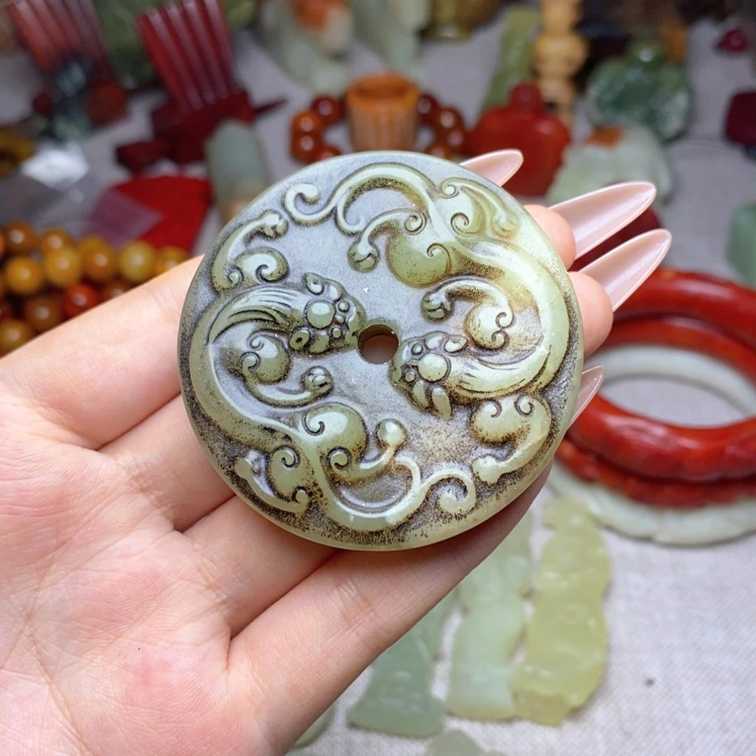 白玉菩提吊坠挂件